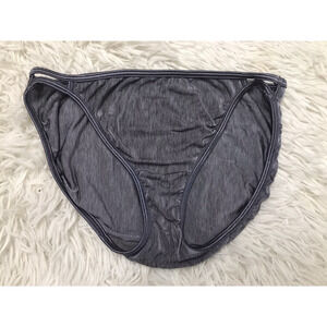 VINTAGE VASSARETTE DOUBLE STRING BIKINI PANTIES Sm Second Skin Soft PURPLE